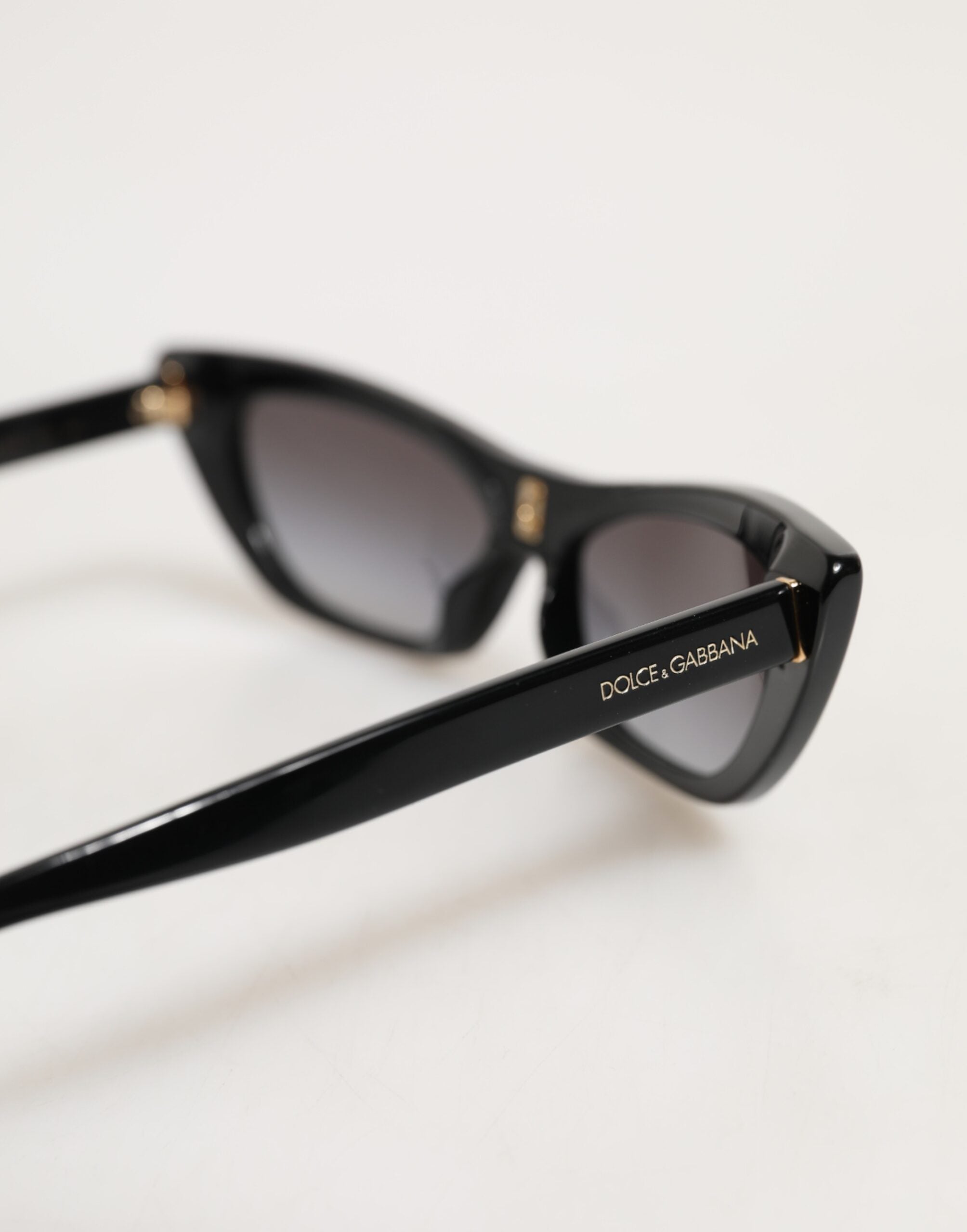 Dolce & Gabbana Schwarze Re-Edition DNA Cat-Eye Sonnenbrille