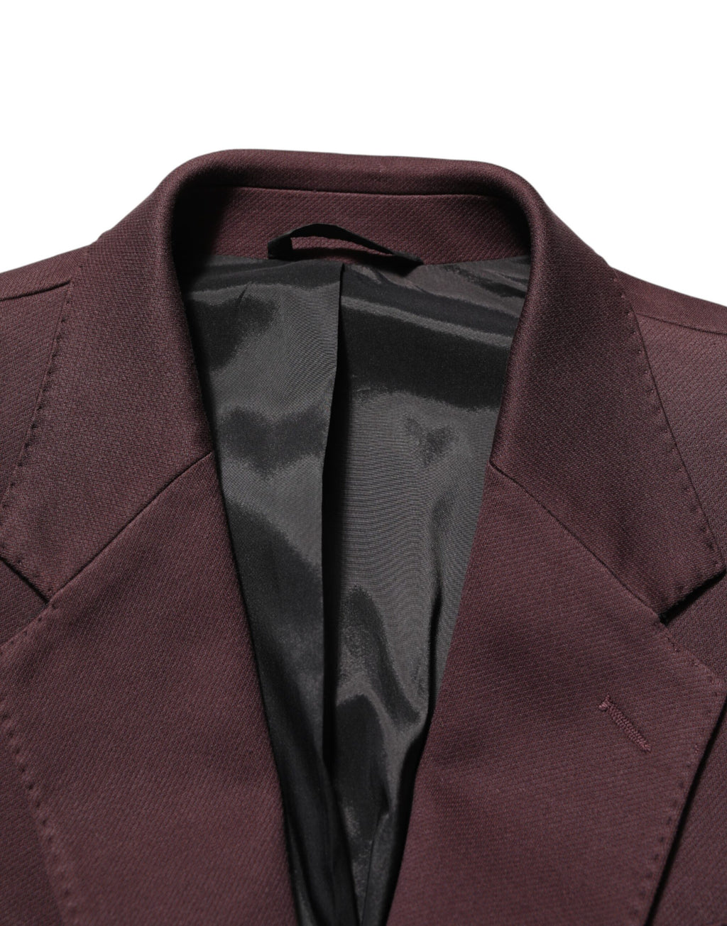 Dolce & Gabbana Maroon-roter Baumwoll-Blazer mit 2 Knöpfen