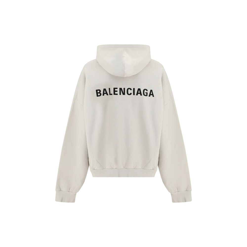 Balenciaga Baumwoll-Sweatshirt in Weiß