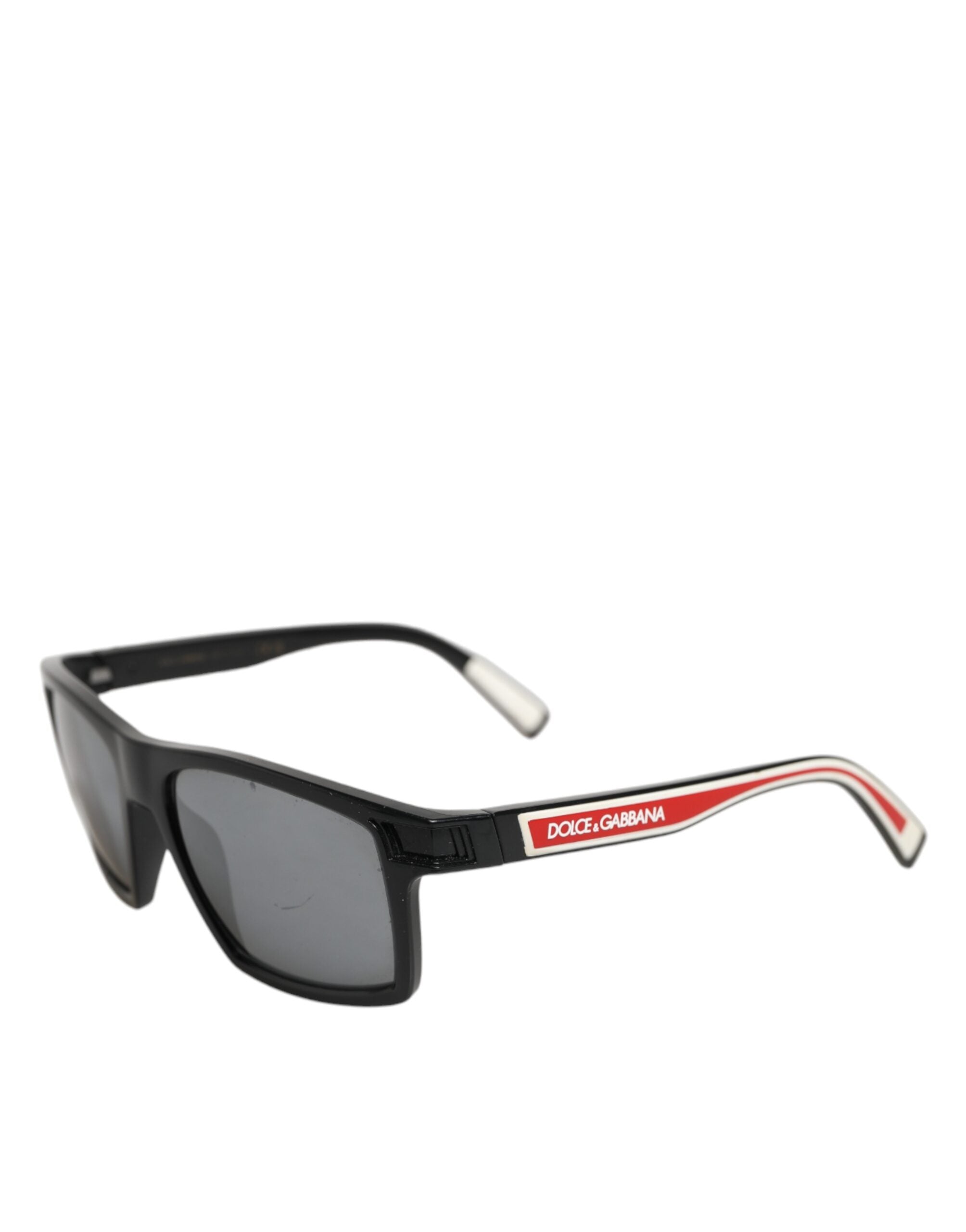 Dolce & Gabbana DG6160 Quadratische Schwarze Polyamid-Sport-Logo-Sonnenbrille