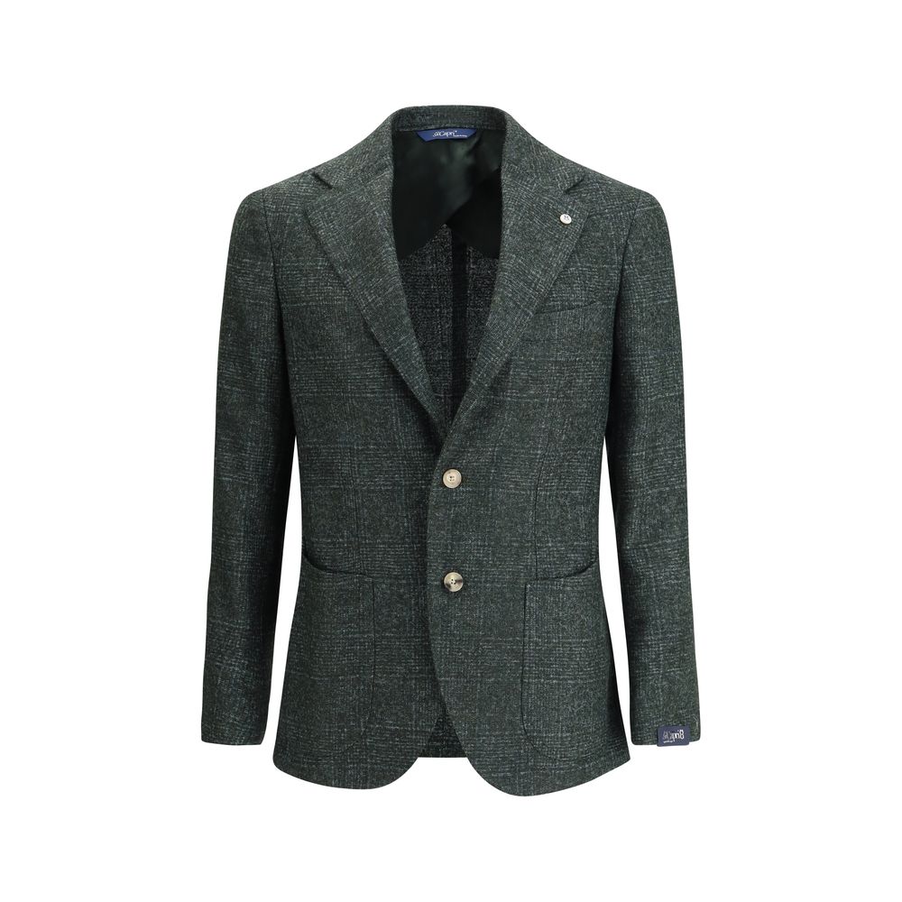 Gi Capri Grüner Woll-Fleece-Blazer