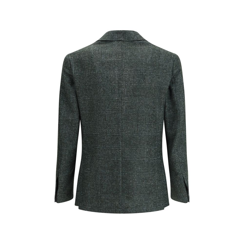 Gi Capri Grüner Woll-Fleece-Blazer
