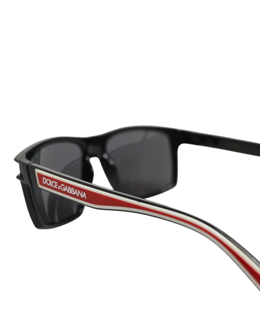 Dolce & Gabbana DG6160 Quadratische Schwarze Polyamid-Sport-Logo-Sonnenbrille