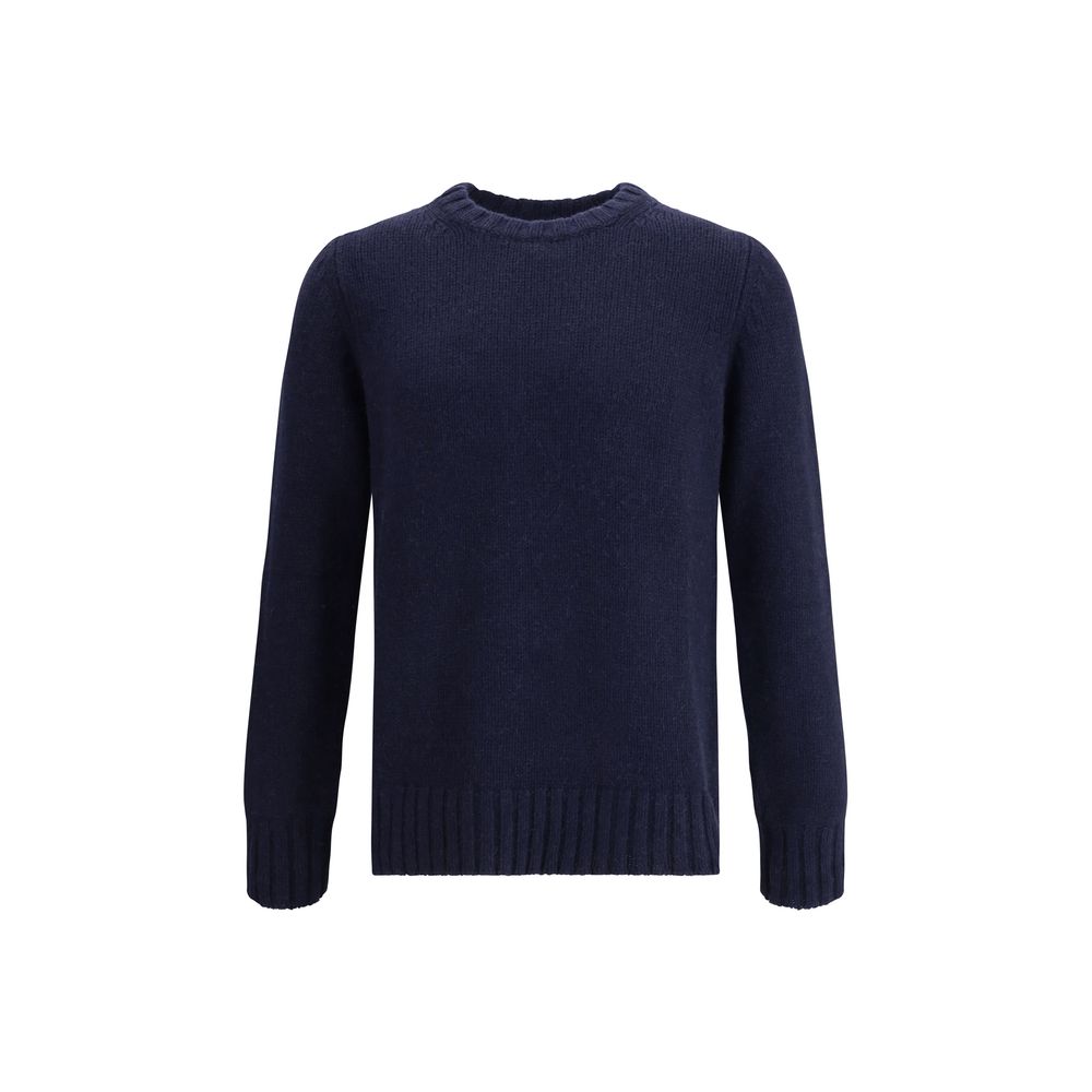 Aragona Cashmere Blauer Merino-Woll-Sweatshirt