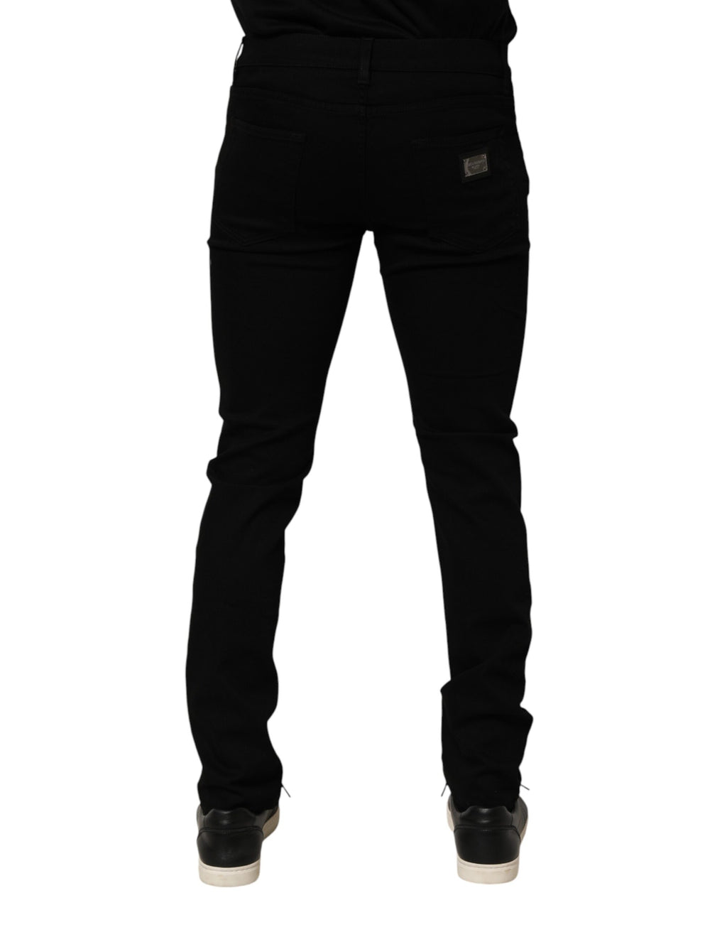 Dolce & Gabbana Schwarze Stretch-Baumwolljeans mit schmaler Passform für Herren