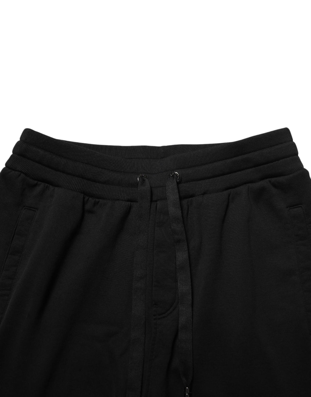 Dolce & Gabbana Schwarze Jogginghose mit DG-Logo aus Baumwolle