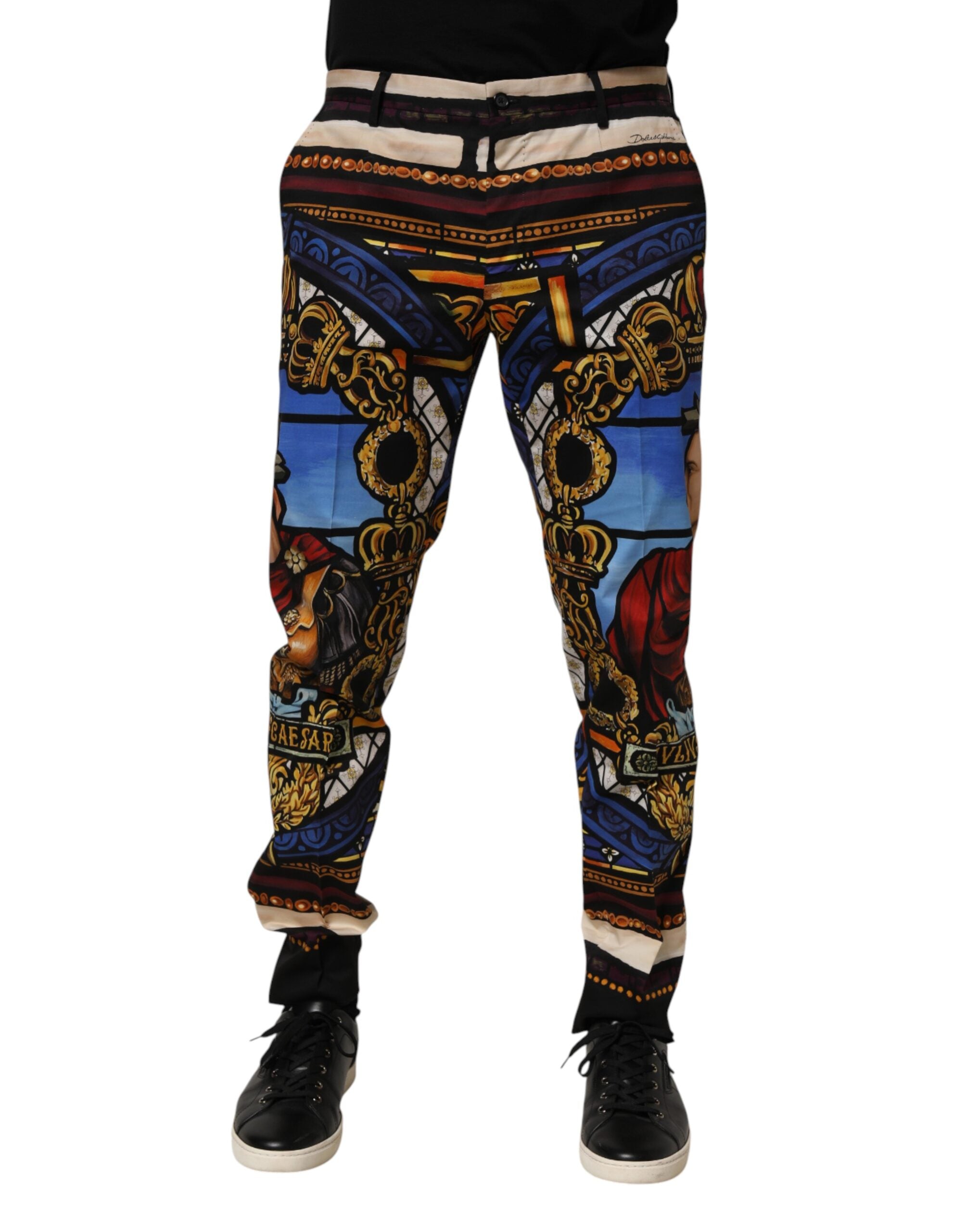 Dolce & Gabbana Hose mit Julius-Caesar-Print in Multicolor