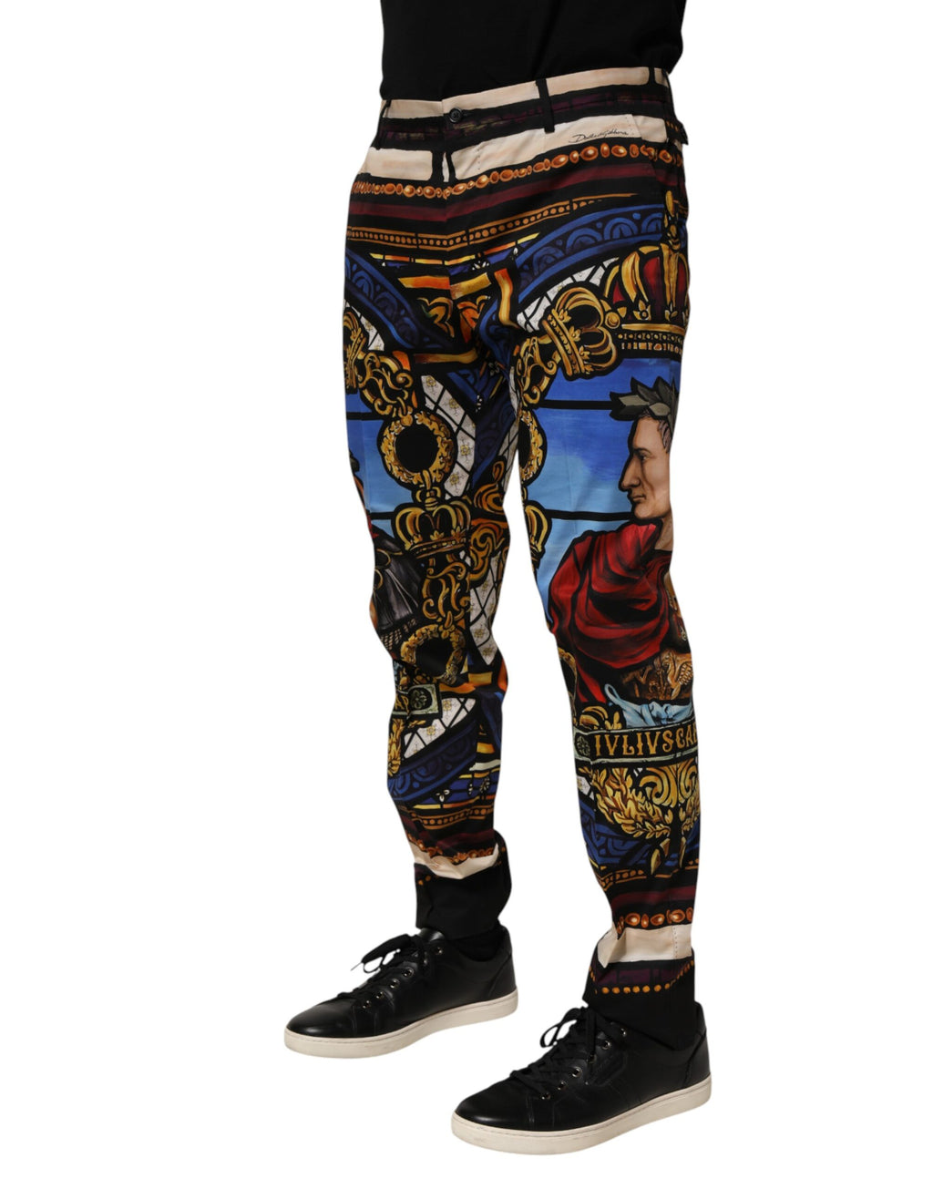 Dolce & Gabbana Hose mit Julius-Caesar-Print in Multicolor