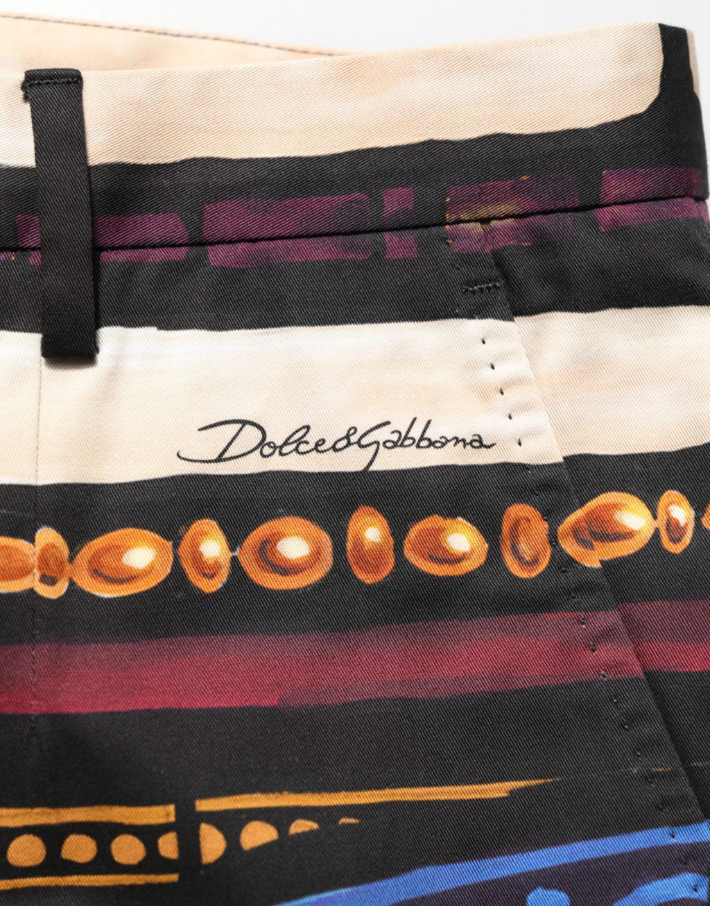 Dolce & Gabbana Hose mit Julius-Caesar-Print in Multicolor