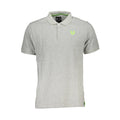 Gianmarco Venturi Graues Baumwoll-Poloshirt