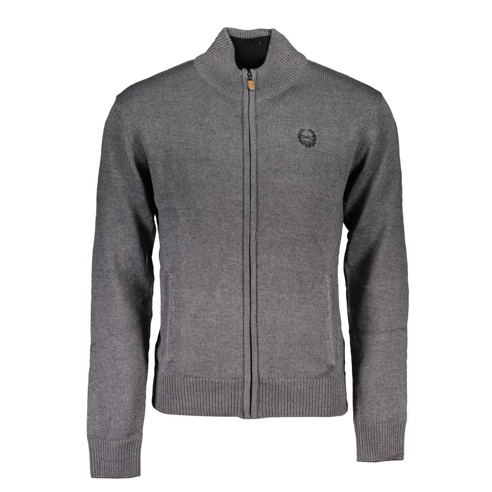 Gianmarco Venturi Grauer Baumwoll-Pullover