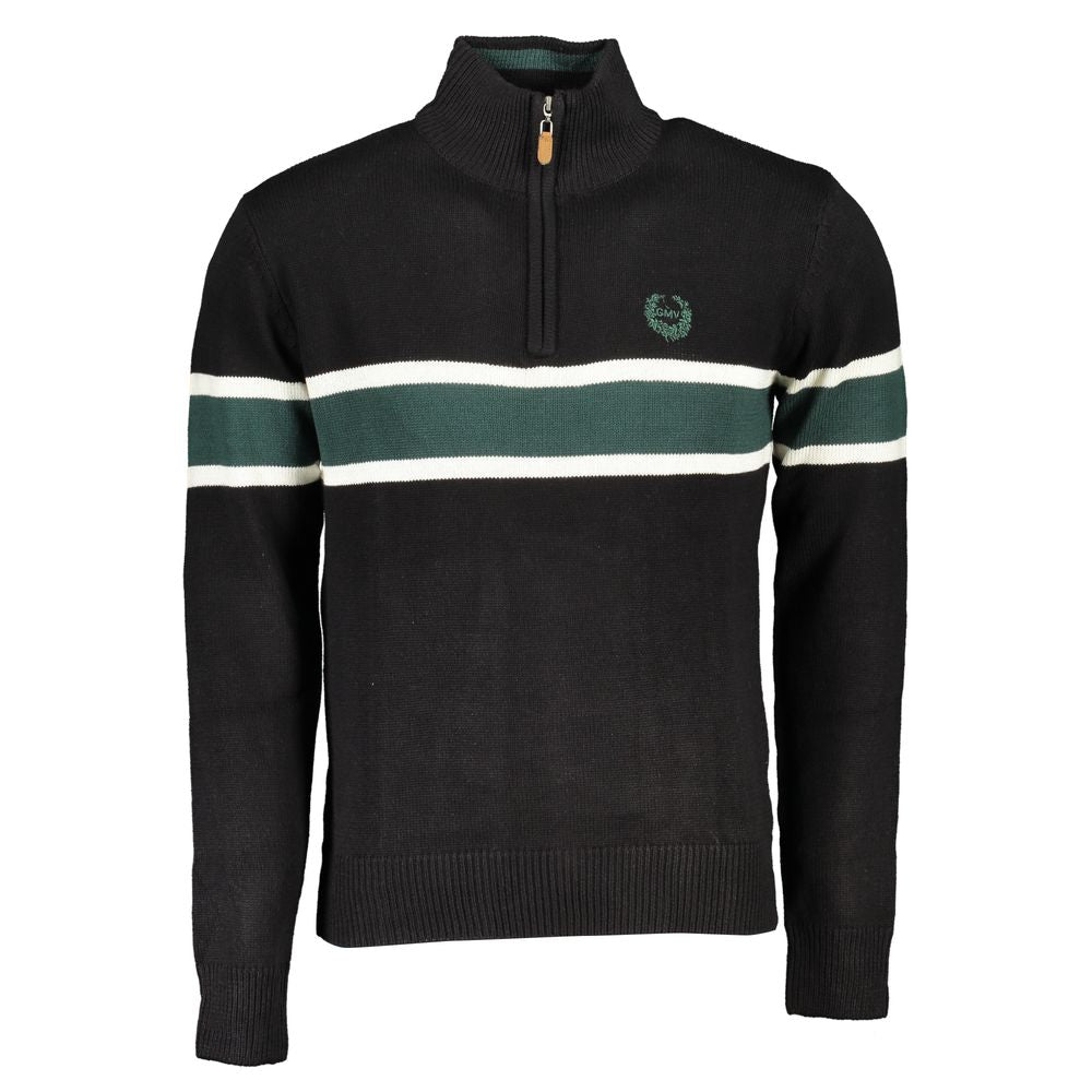 Gianmarco Venturi Schwarzer Baumwoll-Pullover