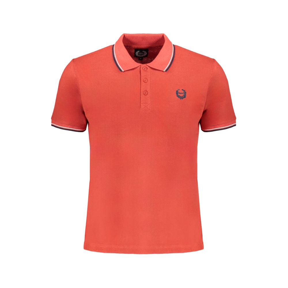 Gianmarco Venturi Rotes Poloshirt aus Baumwolle
