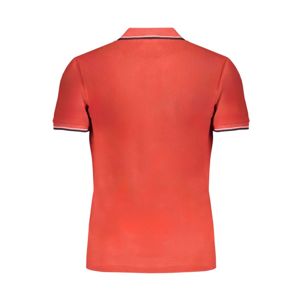 Gianmarco Venturi Rotes Poloshirt aus Baumwolle
