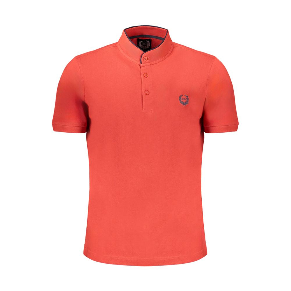 Gianmarco Venturi Rotes Poloshirt aus Baumwolle