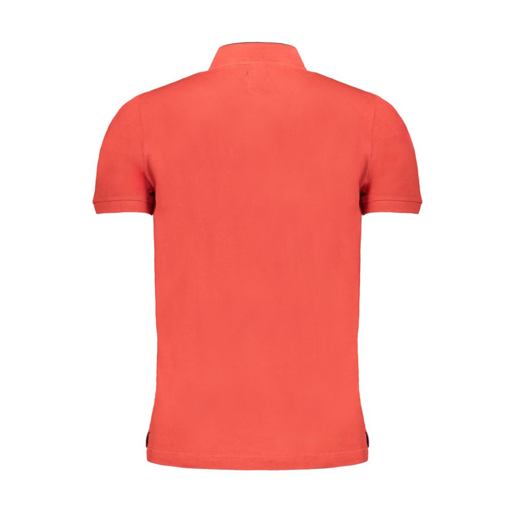 Gianmarco Venturi Rotes Poloshirt aus Baumwolle