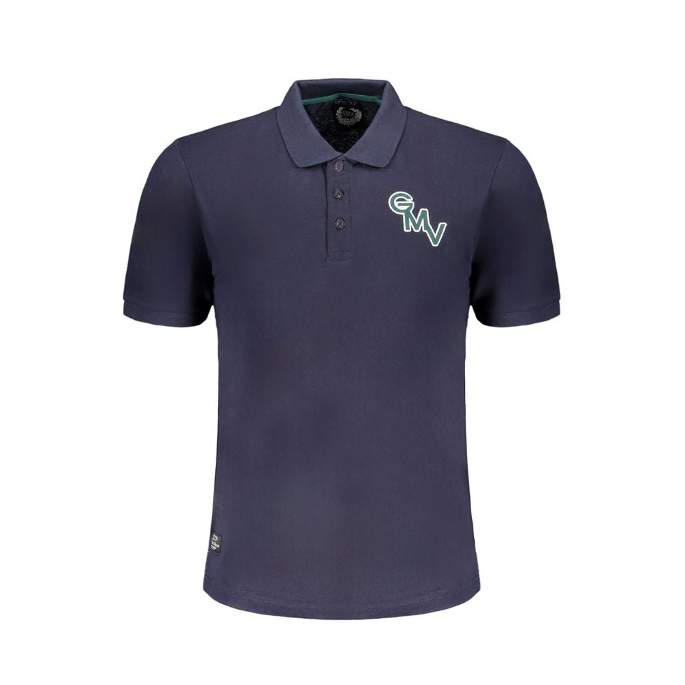 Gianmarco Venturi Baumwoll-Poloshirt in Blau