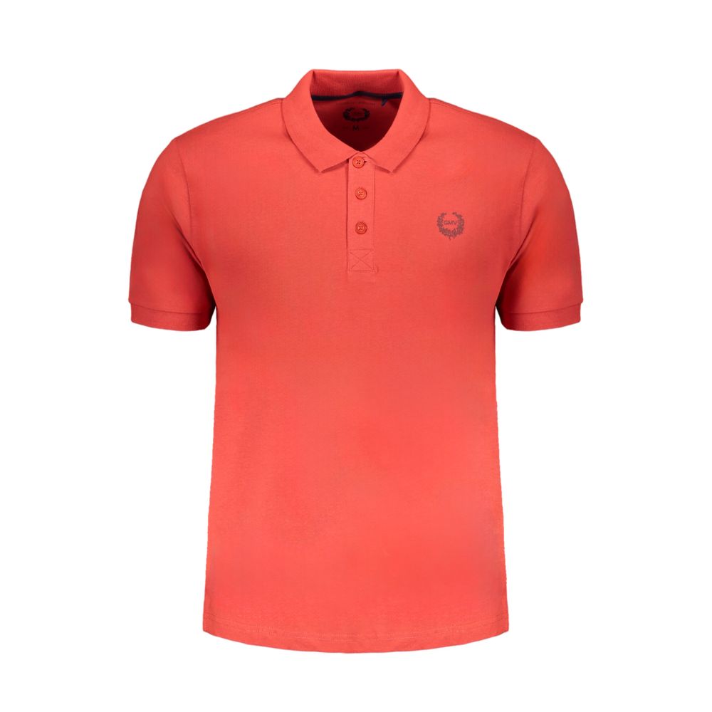 Gianmarco Venturi Rotes Poloshirt aus Baumwolle