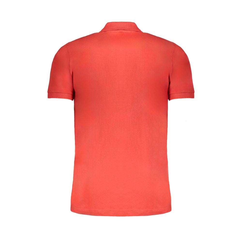 Gianmarco Venturi Rotes Poloshirt aus Baumwolle