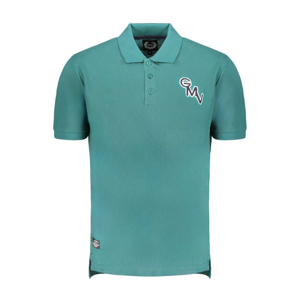 Gianmarco Venturi Grünes Poloshirt aus Baumwolle
