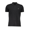 Gianmarco Venturi Schwarzes Poloshirt aus Baumwolle