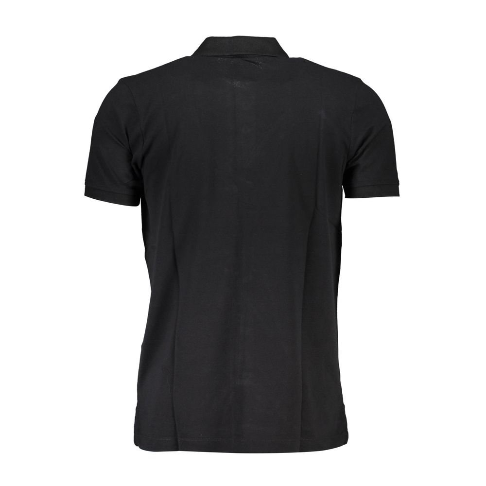 Gianmarco Venturi Schwarzes Poloshirt aus Baumwolle