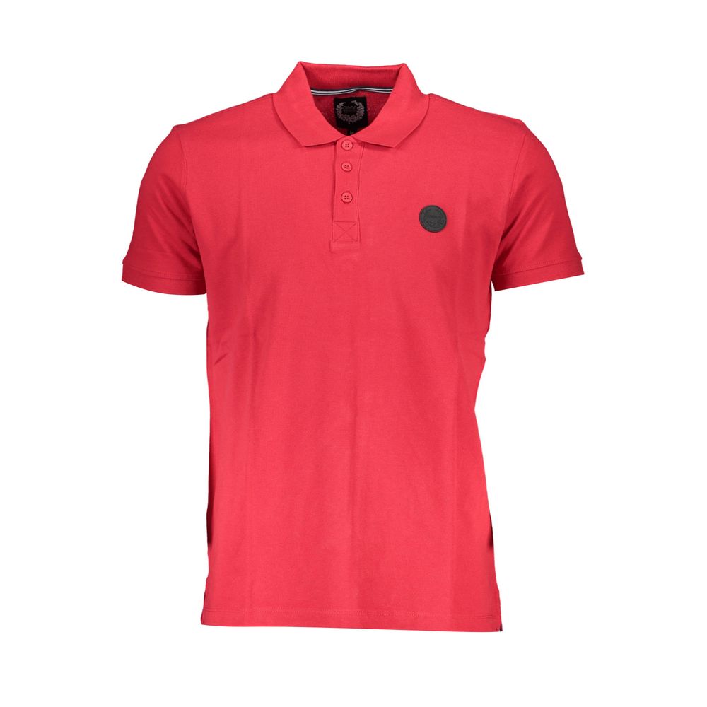 Gianmarco Venturi Rotes Poloshirt aus Baumwolle