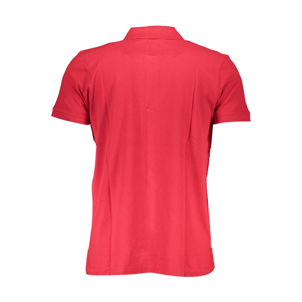 Gianmarco Venturi Rotes Poloshirt aus Baumwolle