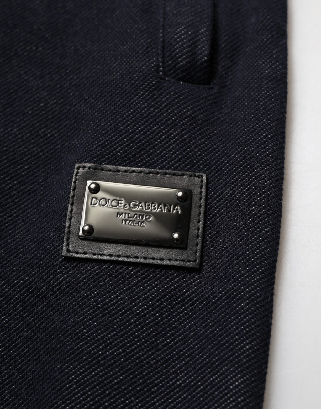 Dolce & Gabbana Schwarze Jogginghose aus Baumwollmischung mit Kordelzug