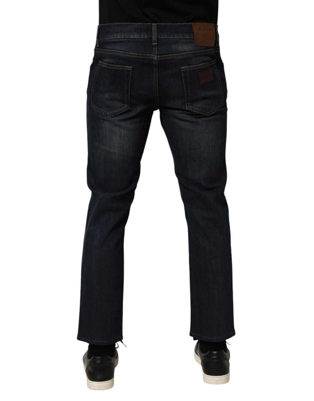 Dolce & Gabbana Dunkelblaue Herren-Skinny-Jeans aus Baumwolle