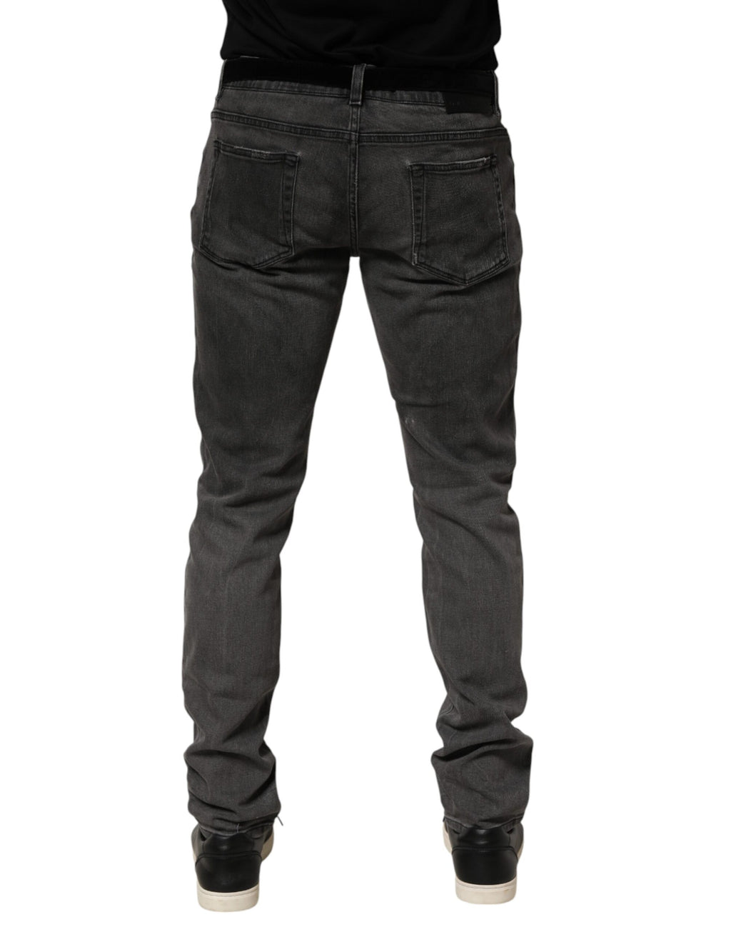 Dolce & Gabbana Dunkelgraue Skinny-Jeans aus Baumwolle für Herren