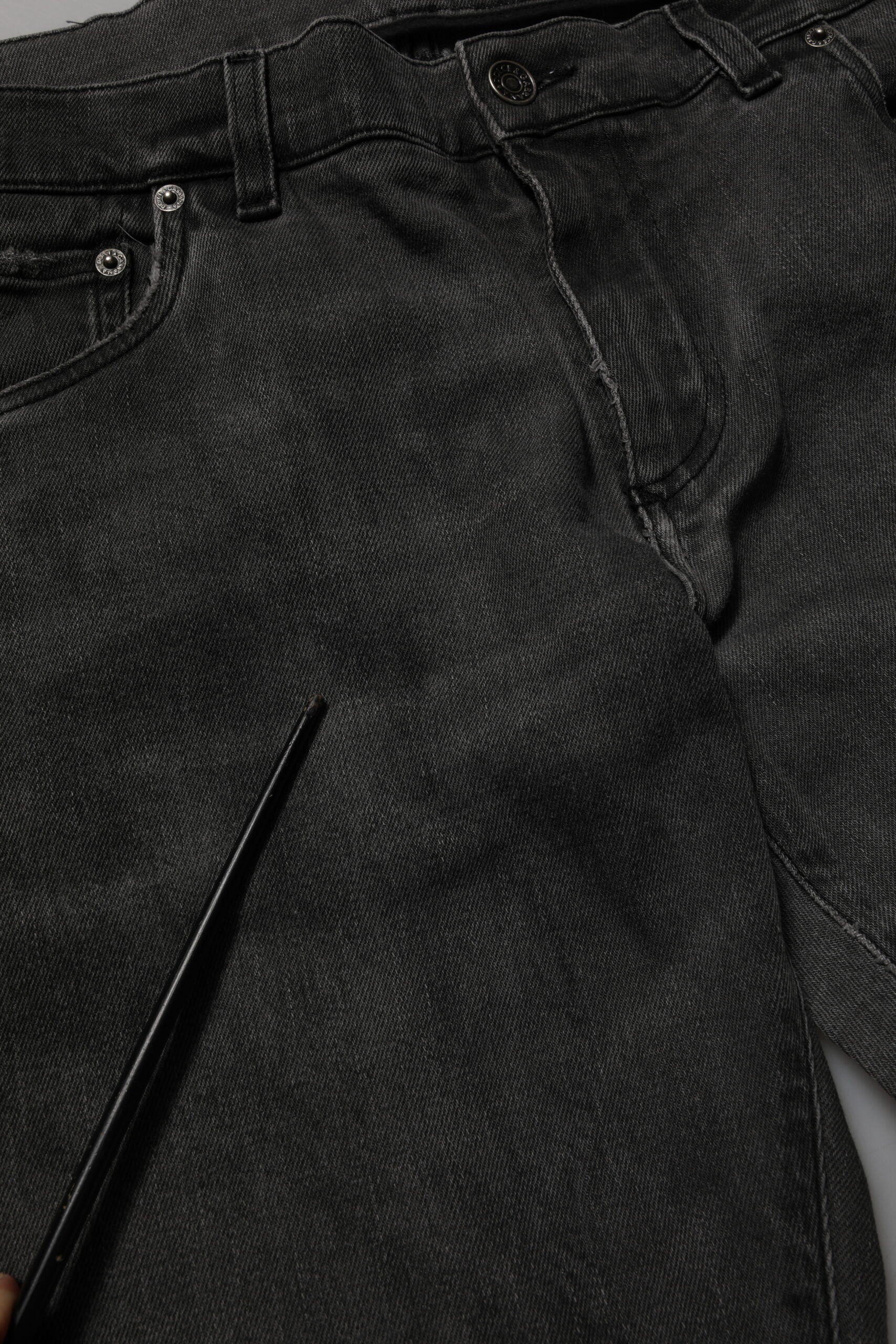 Dolce & Gabbana Dunkelgraue Skinny-Jeans aus Baumwolle für Herren