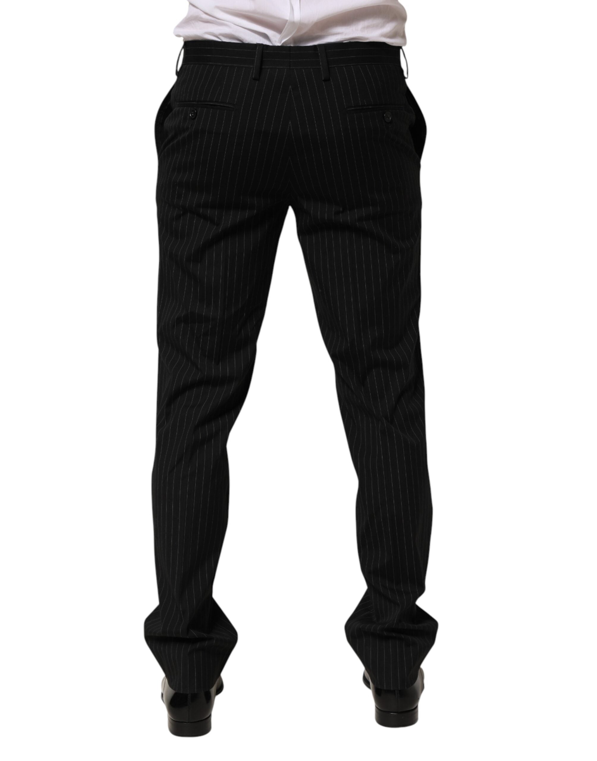 Dolce & Gabbana Schwarze Streifen-Hose, formell für Herren