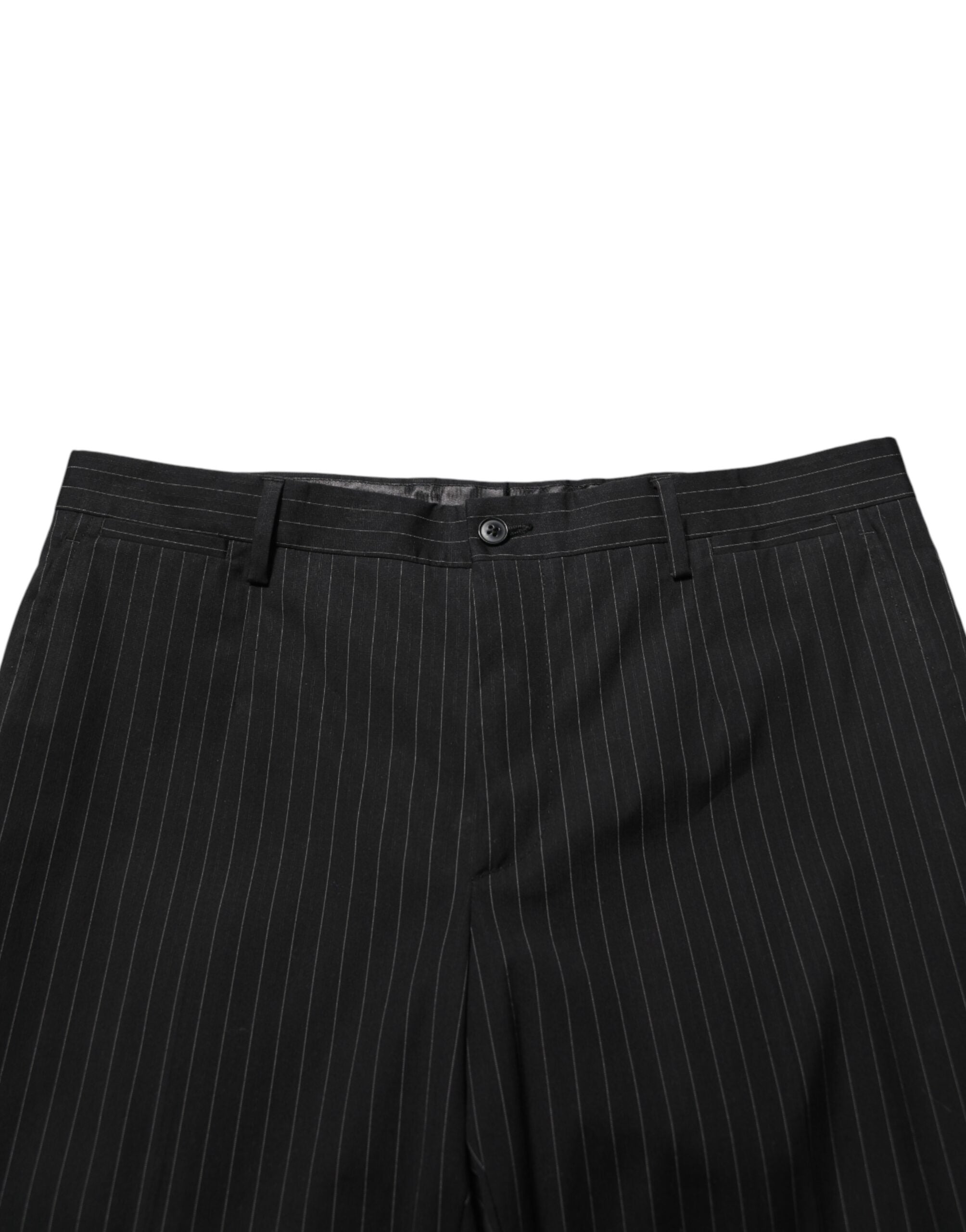 Dolce & Gabbana Schwarze Streifen-Hose, formell für Herren
