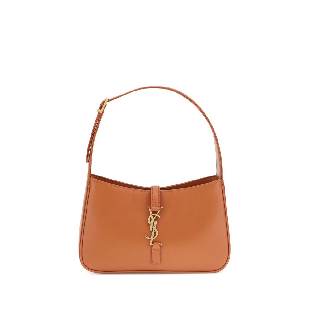 Saint Laurent Orangefarbene Kalbshaut Bos Taurus Schultertasche
