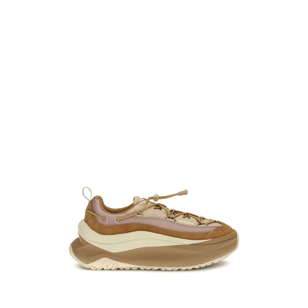 Moon Boot Braune Kalbshaut Bos Taurus Sportschuhe