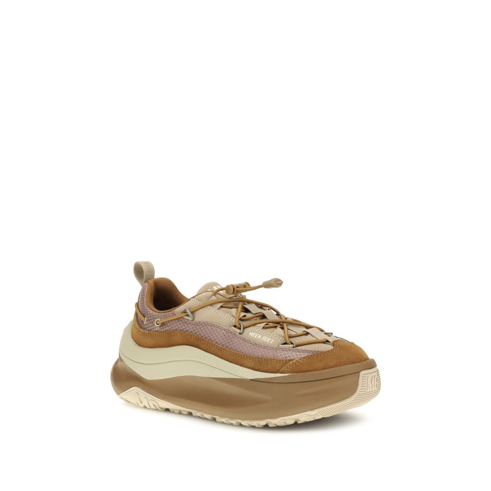 Moon Boot Braune Kalbshaut Bos Taurus Sportschuhe