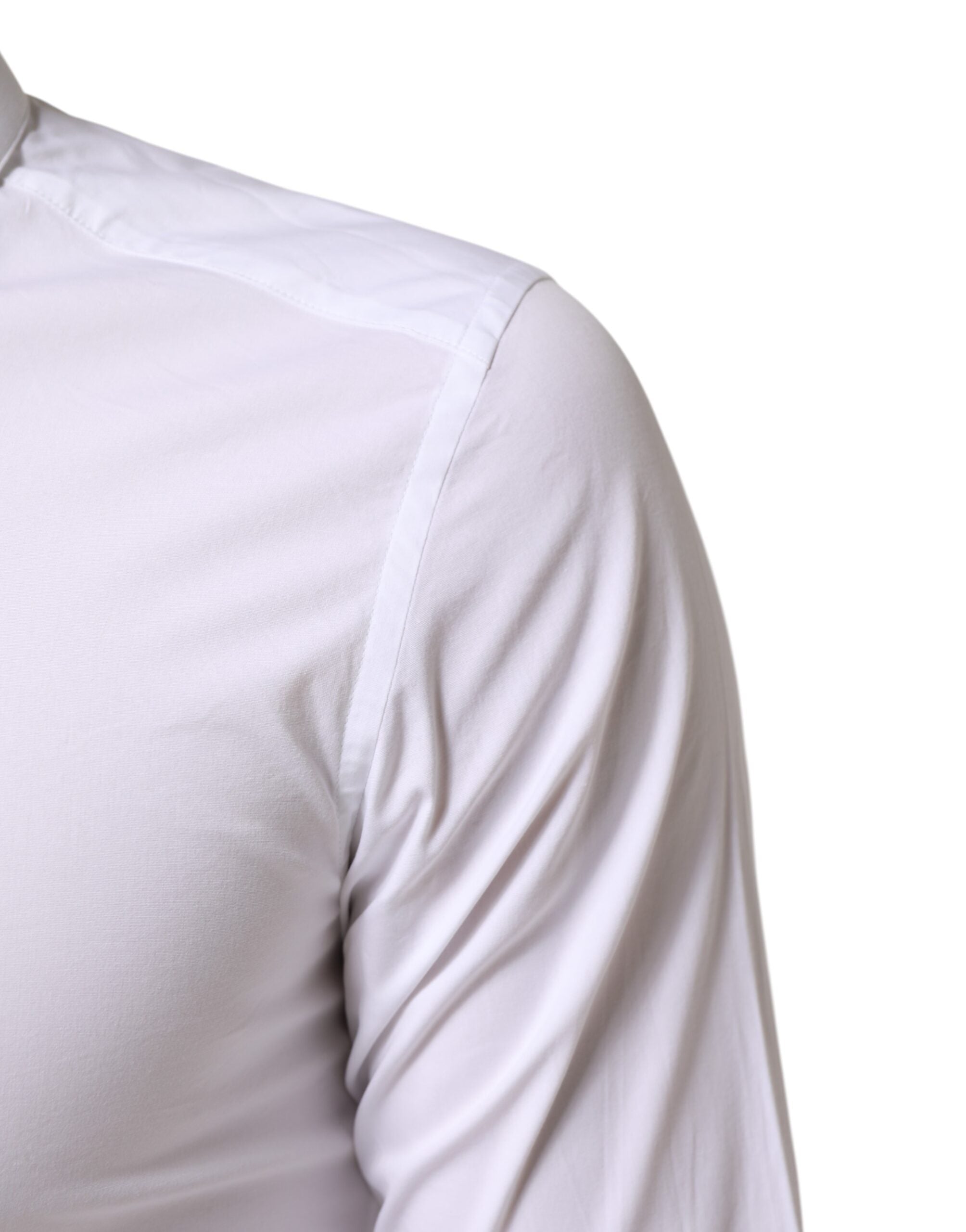 Dolce & Gabbana Weißes Baumwollhemd GOLD für Herren