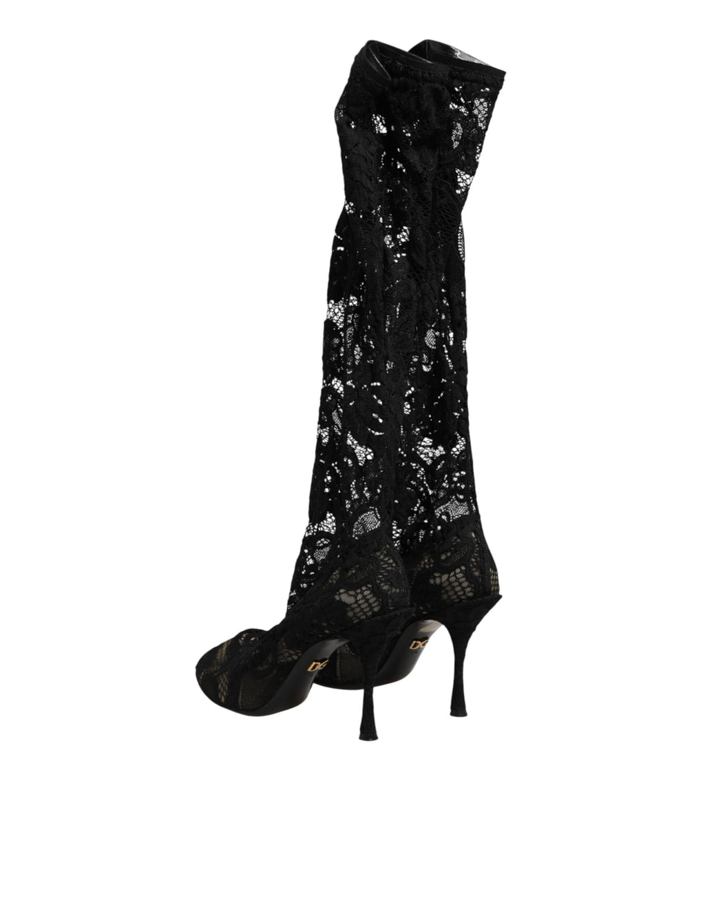 Dolce & Gabbana Zwarte Pumps Taormina Kanten Soklaarzen Schoenen