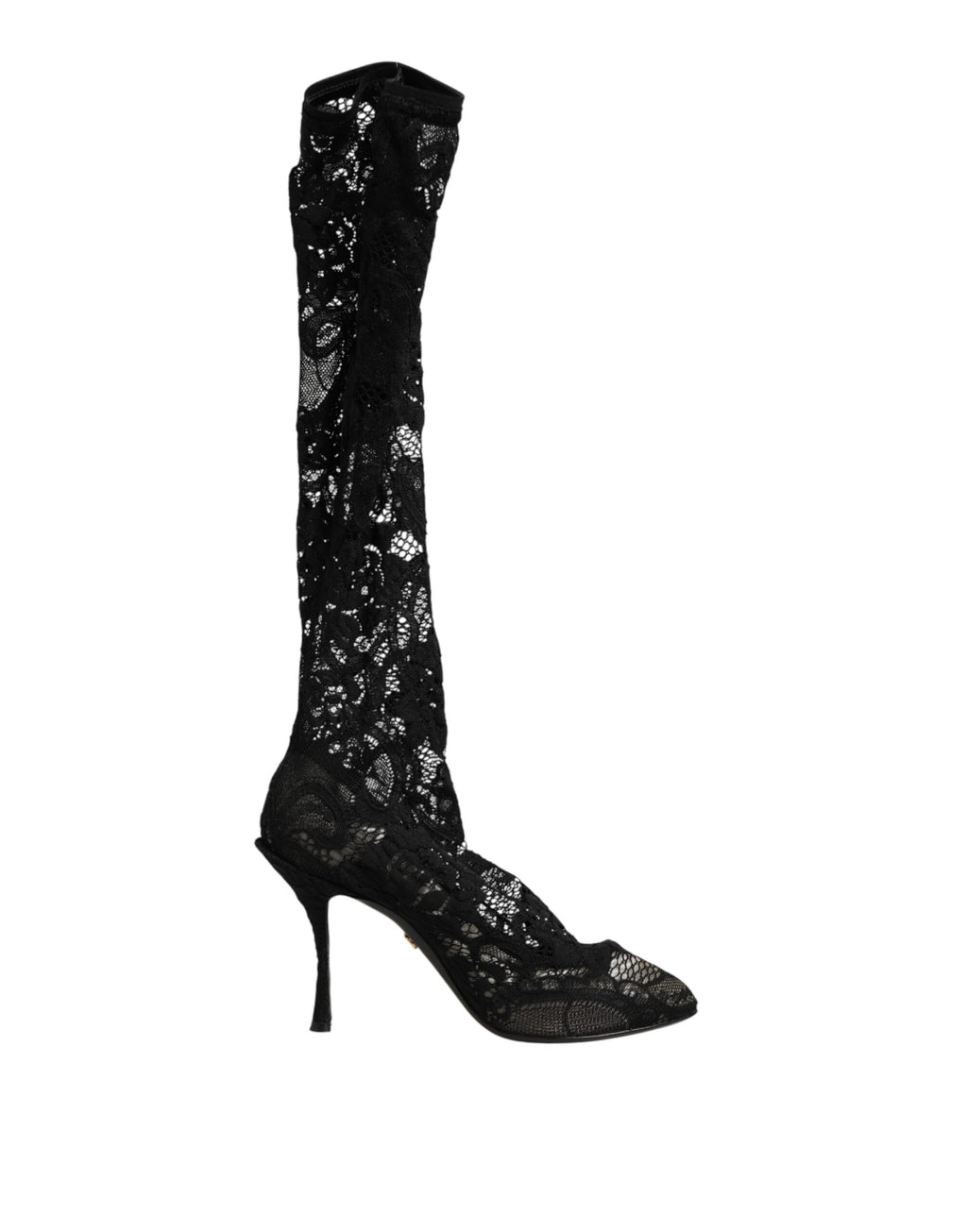 Dolce & Gabbana Zwarte Pumps Taormina Kanten Soklaarzen Schoenen