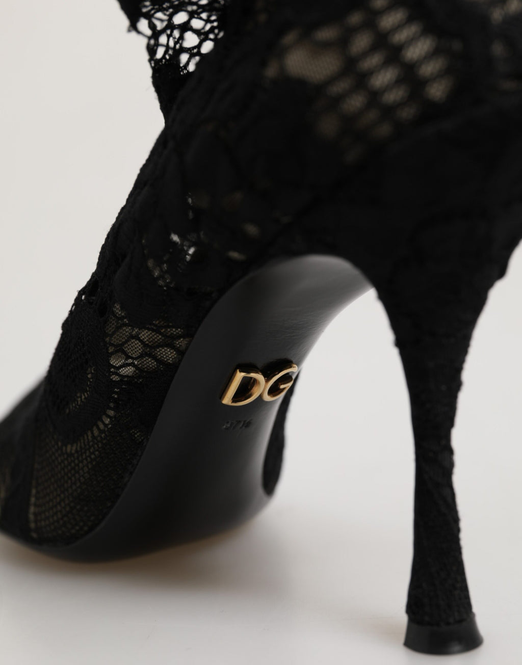 Dolce & Gabbana Zwarte Pumps Taormina Kanten Soklaarzen Schoenen