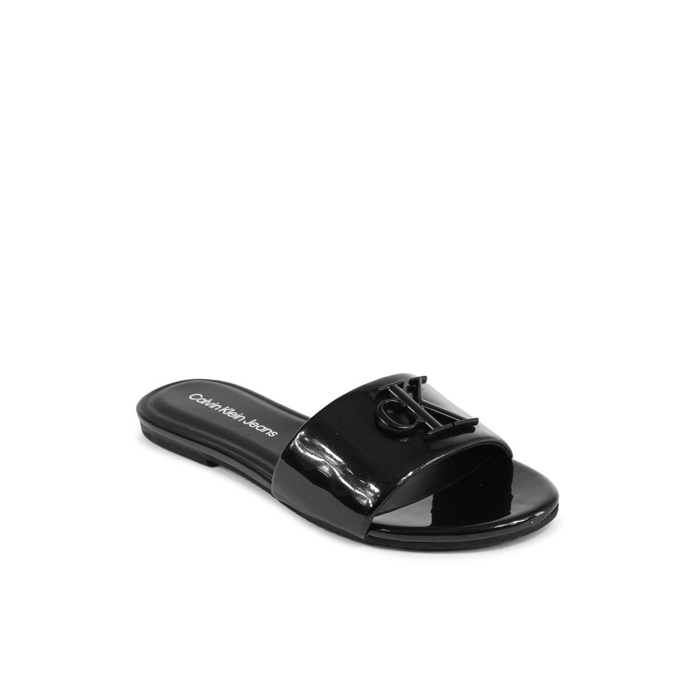 Calvin Klein Schwarze Polyester-Pantoffeln