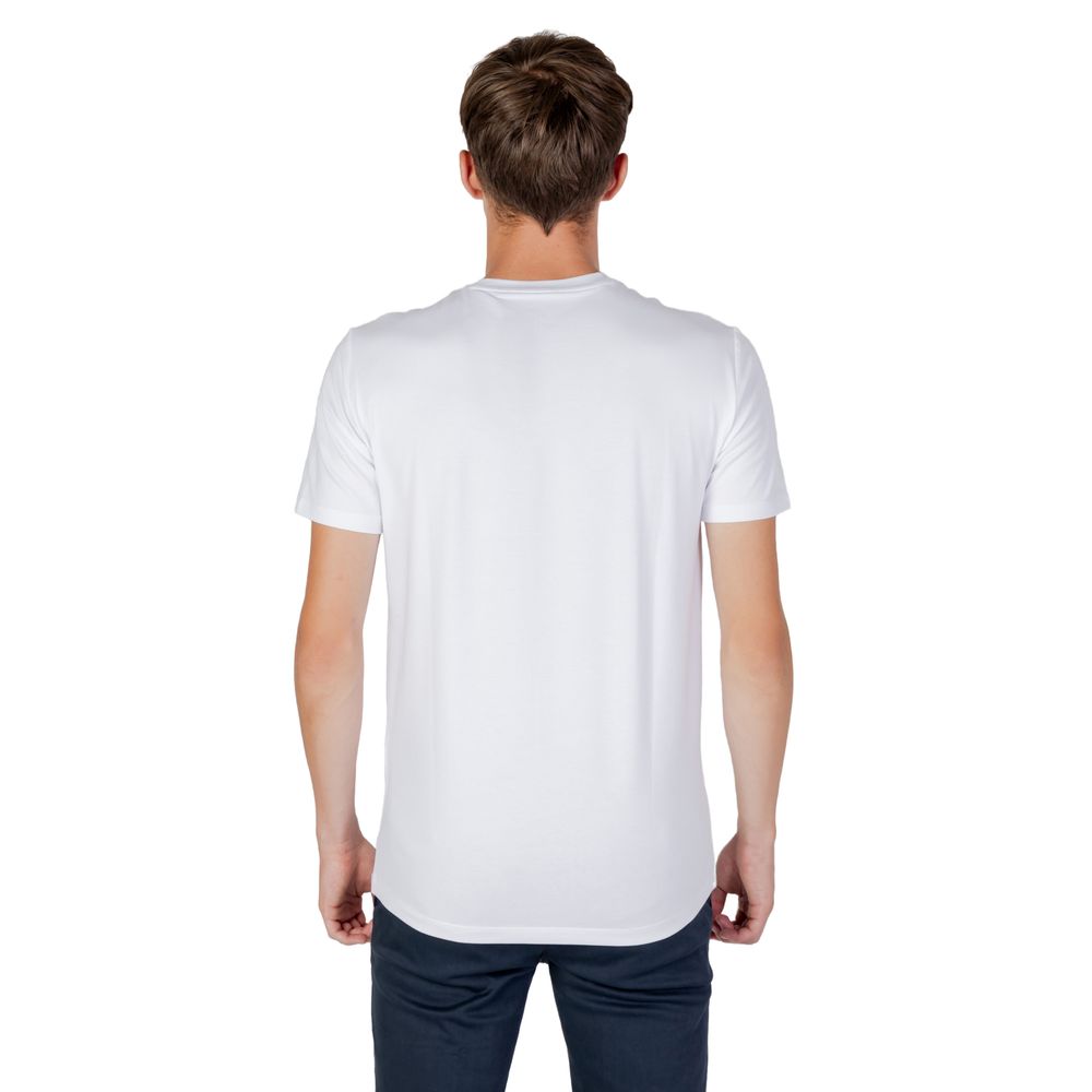 Armani Exchange Weißes Baumwoll-T-Shirt