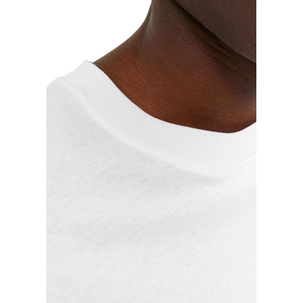 Jack Jones Weißes Baumwoll-T-Shirt