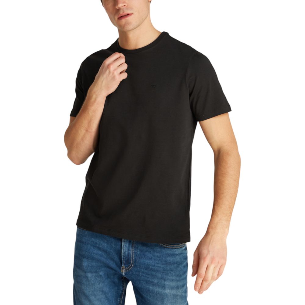 Calvin Klein Jeans Schwarzes Baumwoll-T-Shirt