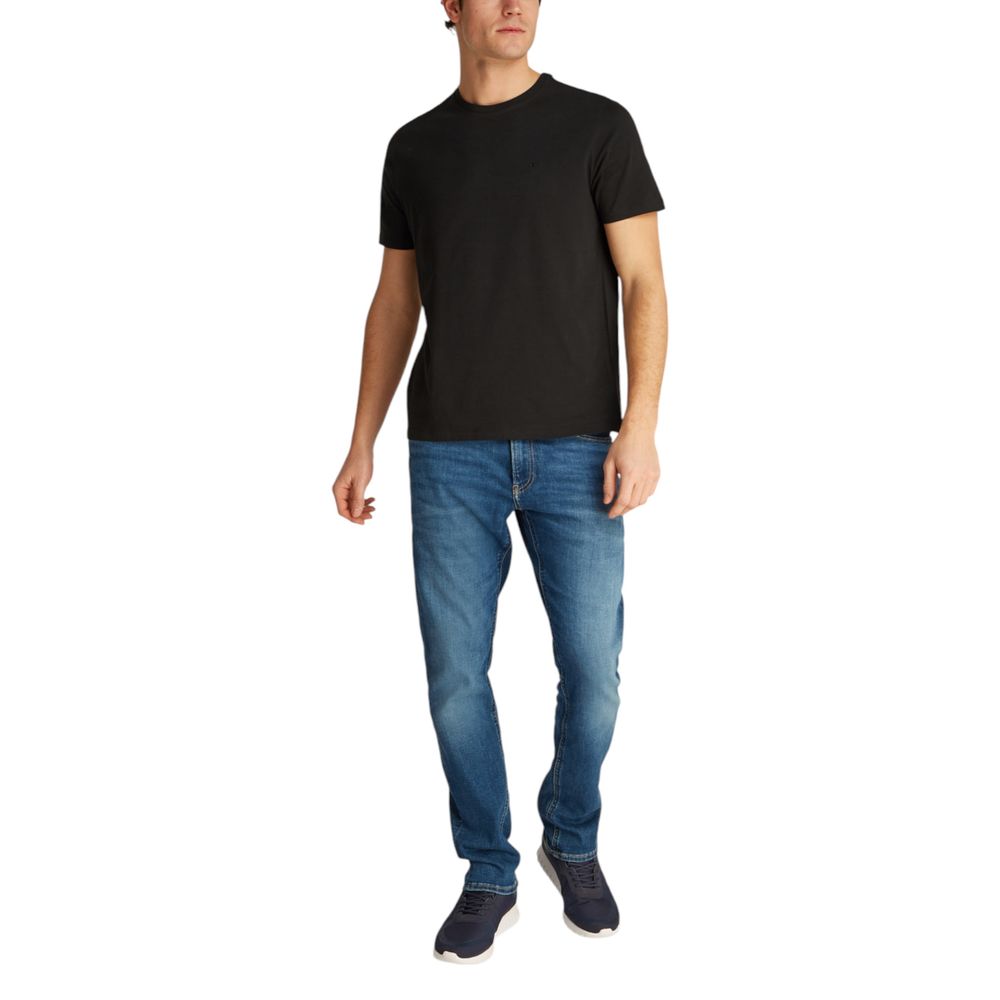 Calvin Klein Jeans Schwarzes Baumwoll-T-Shirt