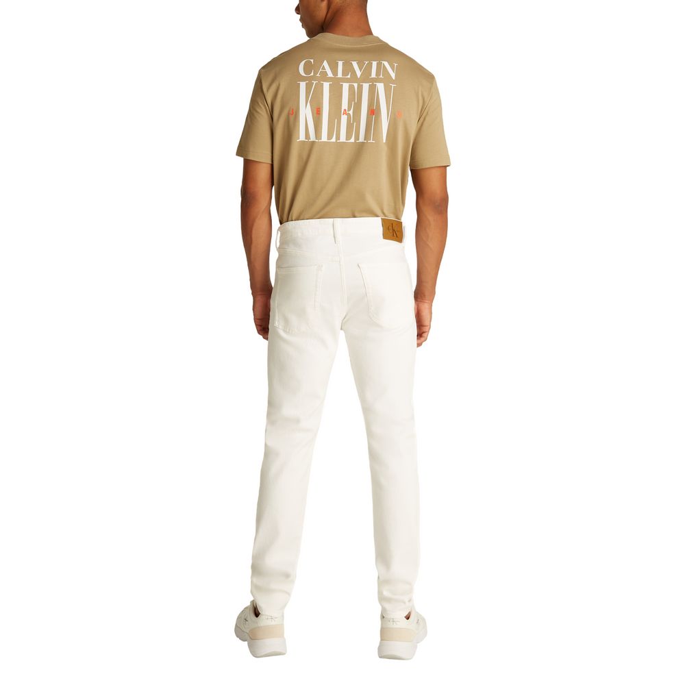 Calvin Klein Jeans Weiße Skinny Jeans aus Baumwolle