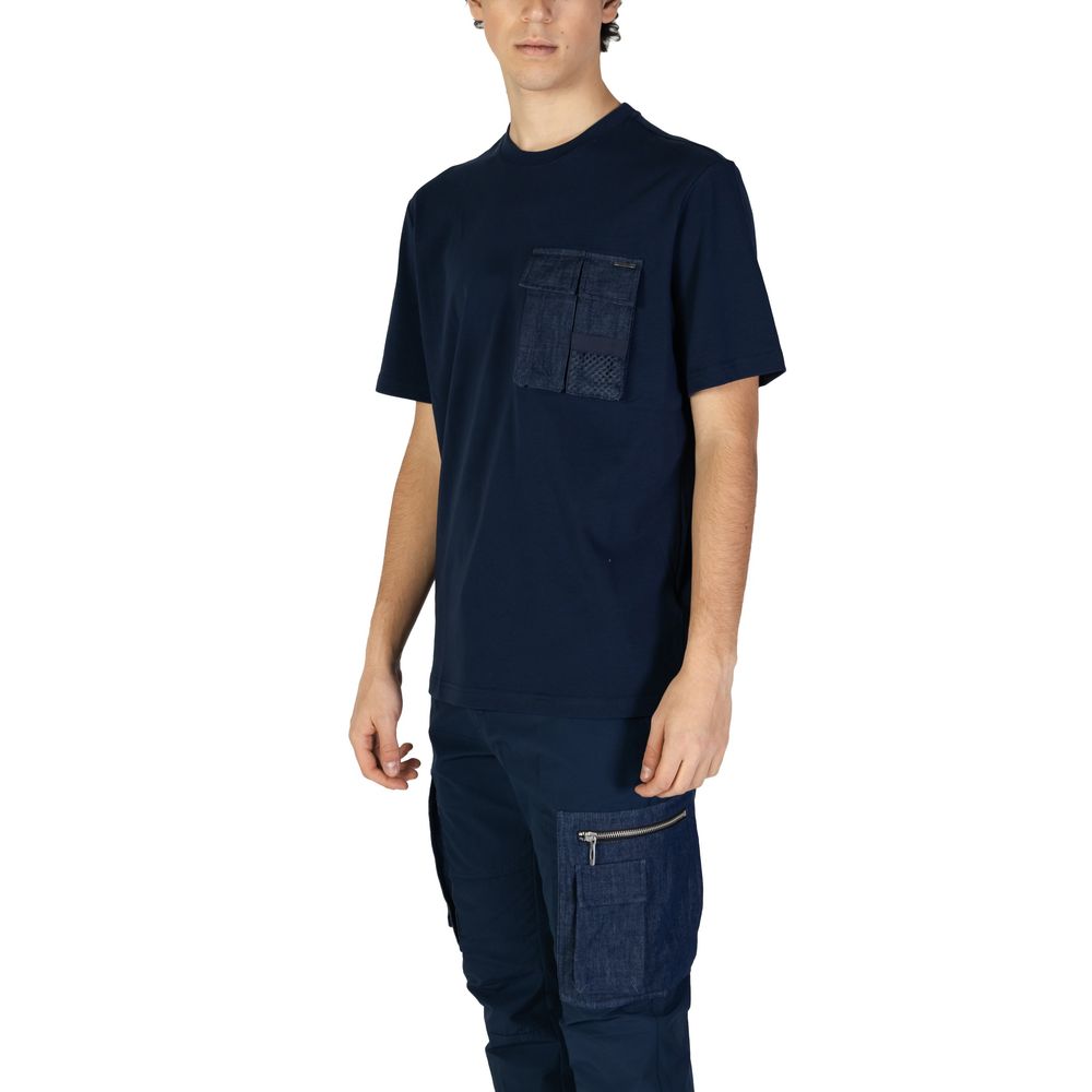 Antony Morato Blaues Baumwoll-T-Shirt