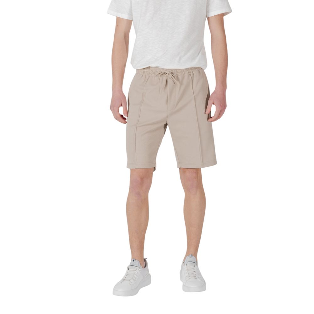 Antony Morato Beige Polyester-Bermuda-Shorts