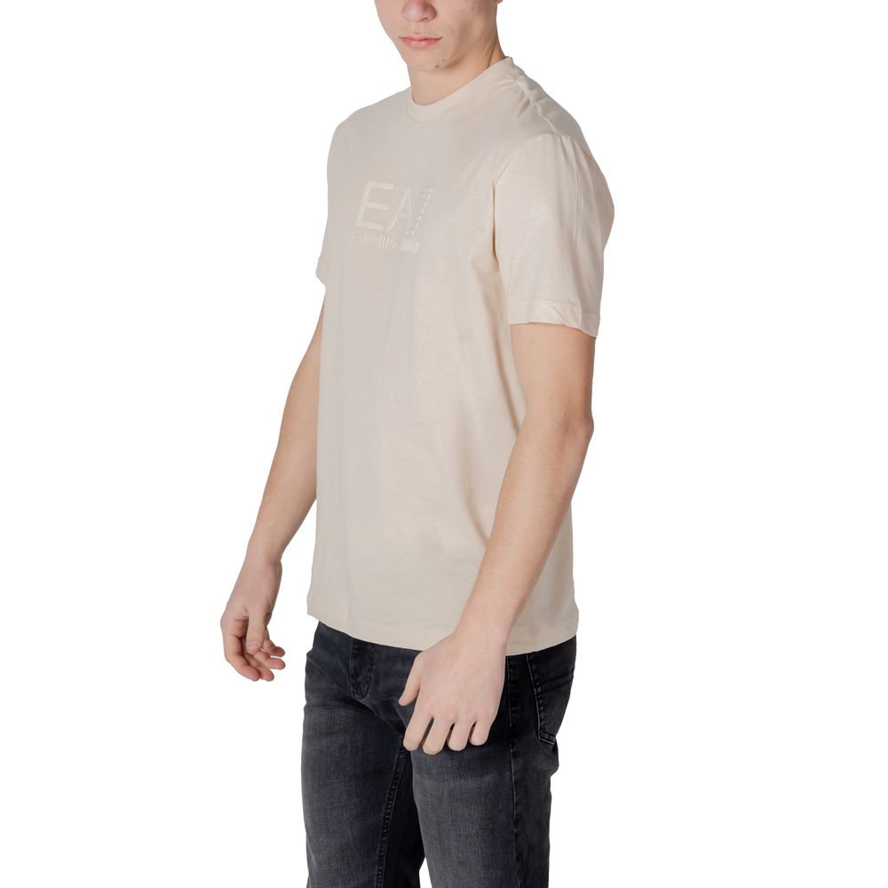 EA7 Emporio Armani Weißes Baumwoll-Poloshirt